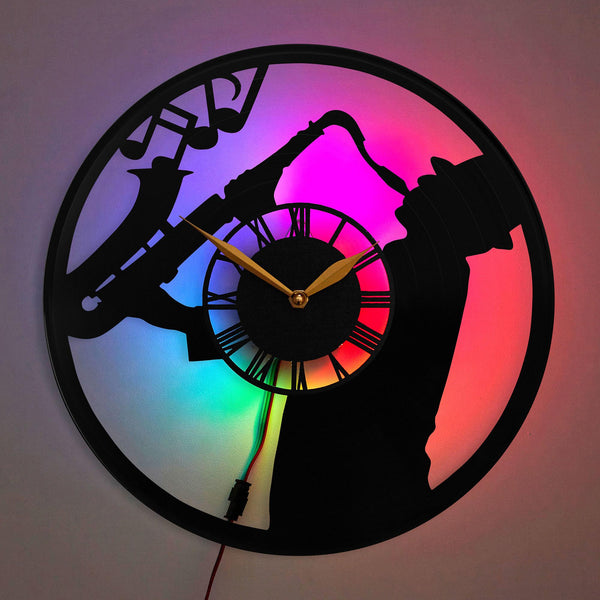 Saxophone Clock, Music Clock, Jazz Clock, Musical Wall Art, Saxophone, Jazz