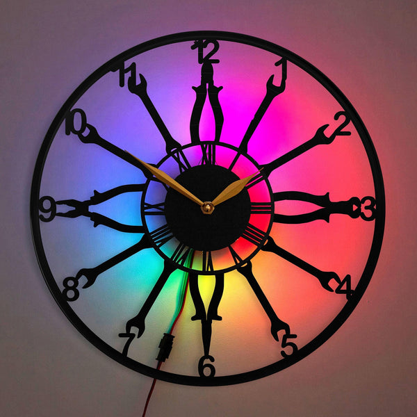 Mechanical Tools Clock, Mechanical Tools Gift, Mechanic Wall Decor, Handyman Gift, Clock for Mechanics, Mechanical Tools