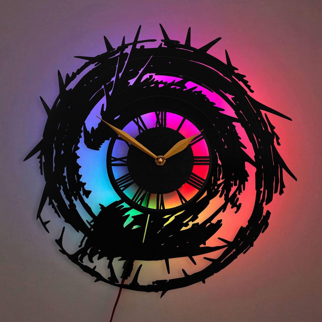 Dragon Clock, Unique Dragon Gift, Artistic Dragon Wall Clock, Creative Dragon Gift, Dragon