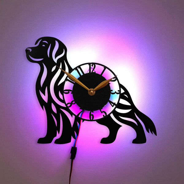 Golden retriever clock, Golden retriever gift, Dog Wall Clock, Animal Design Clock, Pet Lover Gift Clock