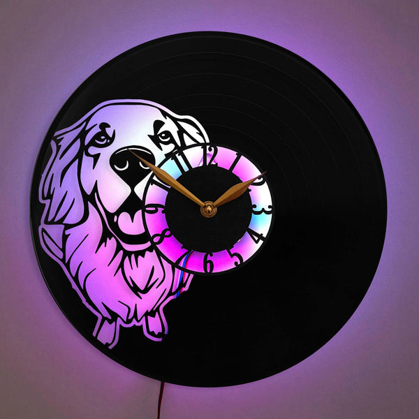 Golden retriever wall clock, Dog Lover Gift Clock, Pet Decor Clock, Pet Design