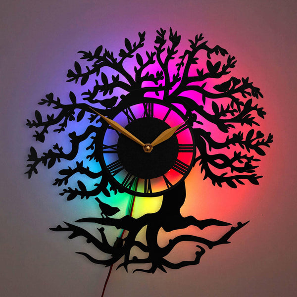 Tree of Life Wall Clock, Nature Decor,